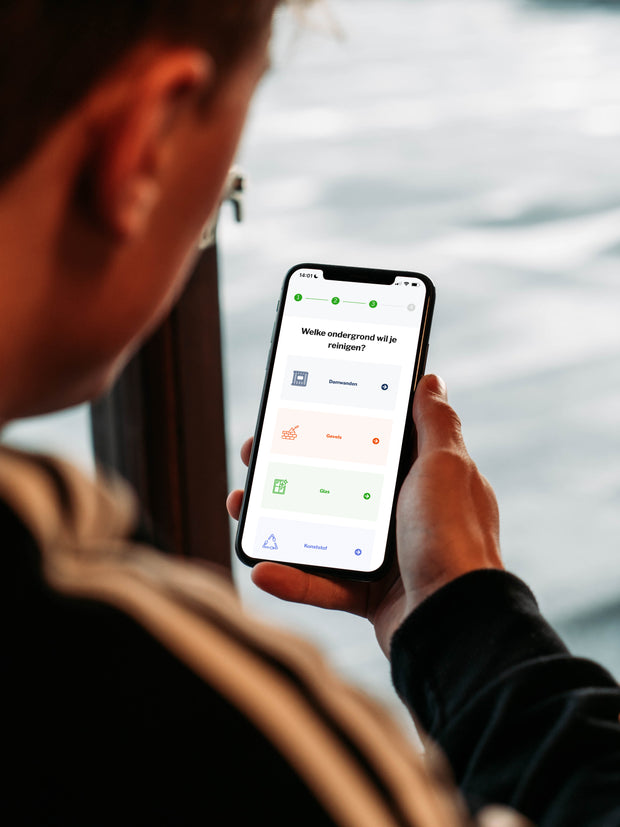 Kies de ondergrond en soort vervuiling